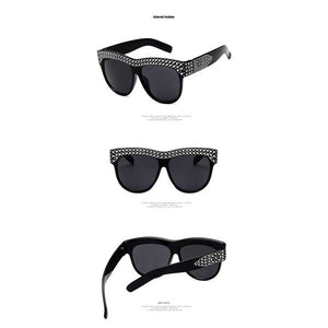 Rhinestone Square Sunglasses Women