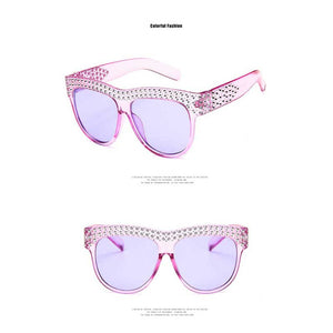 Rhinestone Square Sunglasses Women