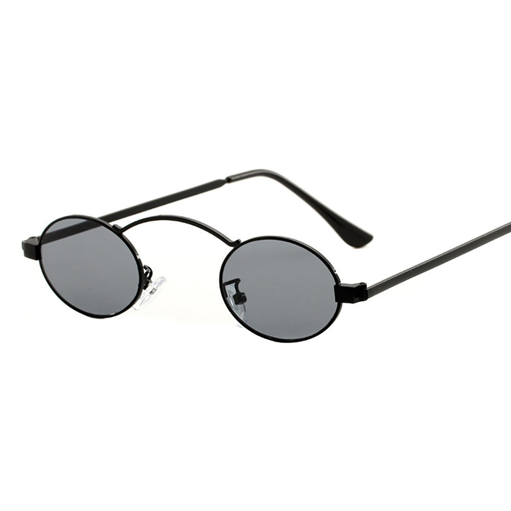 Women Fashion Unisex Round Frame Shades Sunglasses Integrated UV Glasses